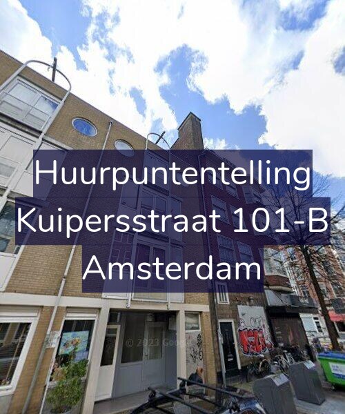 Foto gevel Huurpuntentelling voor Kuipersstraat 101-B, Amsterdam
