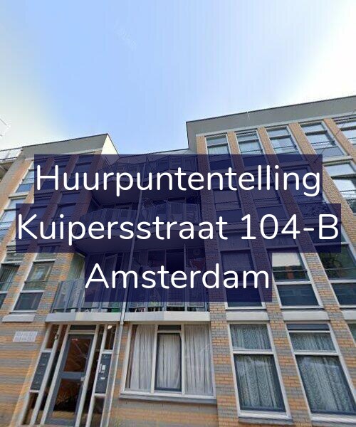 Foto gevel Huurpuntentelling voor Kuipersstraat 104-B, Amsterdam