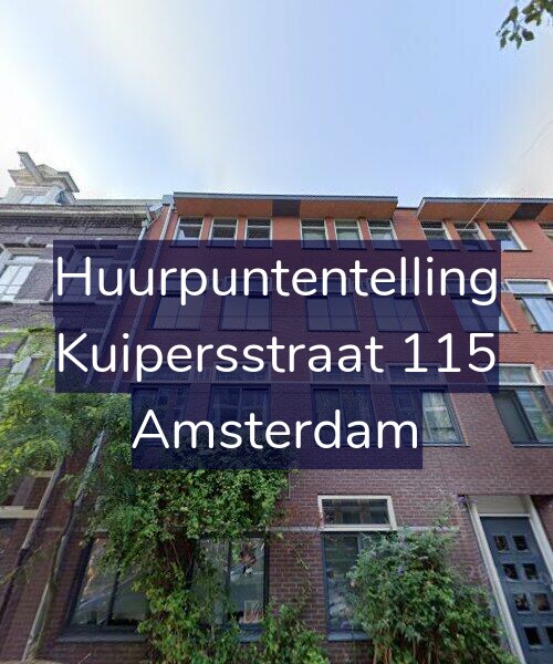 Foto gevel Huurpuntentelling voor Kuipersstraat 115, Amsterdam