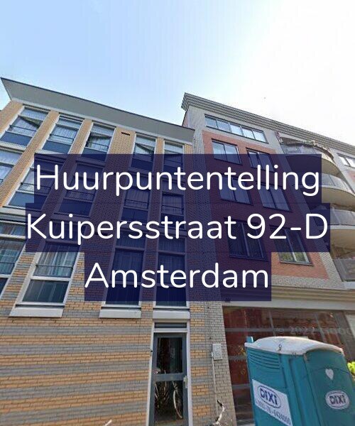 Foto gevel Huurpuntentelling voor Kuipersstraat 92-D, Amsterdam