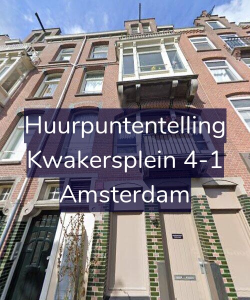 Foto gevel Huurpuntentelling voor Kwakersplein 4-1, Amsterdam