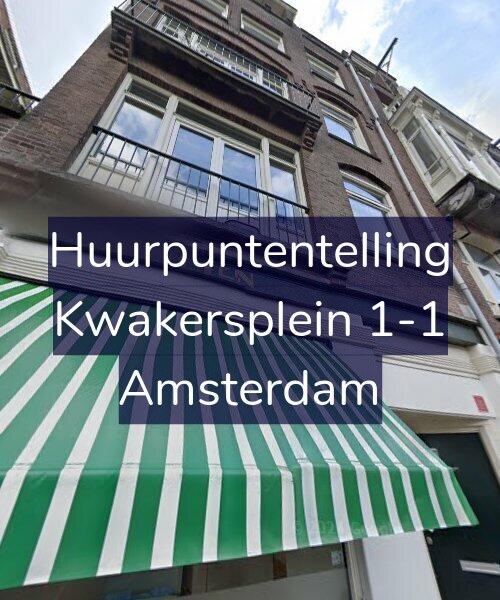 Foto gevel Huurpuntentelling voor Kwakersplein 1-1, Amsterdam