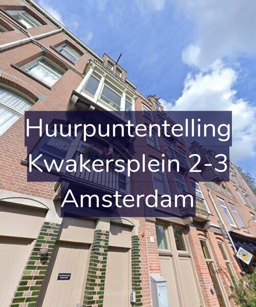 Foto gevel Huurpuntentelling voor Kwakersplein 2-3, Amsterdam