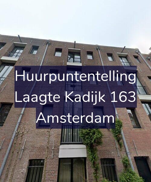 Foto gevel Huurpuntentelling voor Laagte Kadijk 163, Amsterdam