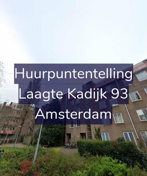 Foto gevel Huurpuntentelling voor Laagte Kadijk 93, Amsterdam