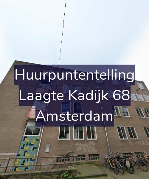 Foto gevel Huurpuntentelling voor Laagte Kadijk 68, Amsterdam