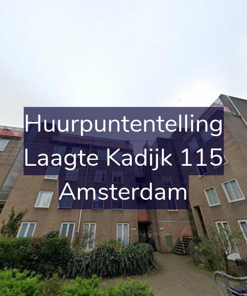 Foto gevel Huurpuntentelling voor Laagte Kadijk 115, Amsterdam