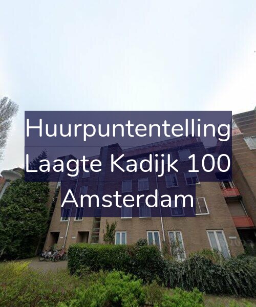 Foto gevel Huurpuntentelling voor Laagte Kadijk 100, Amsterdam