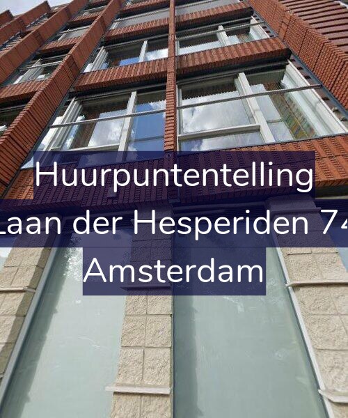 Foto gevel Huurpuntentelling voor Laan der Hesperiden 74, Amsterdam