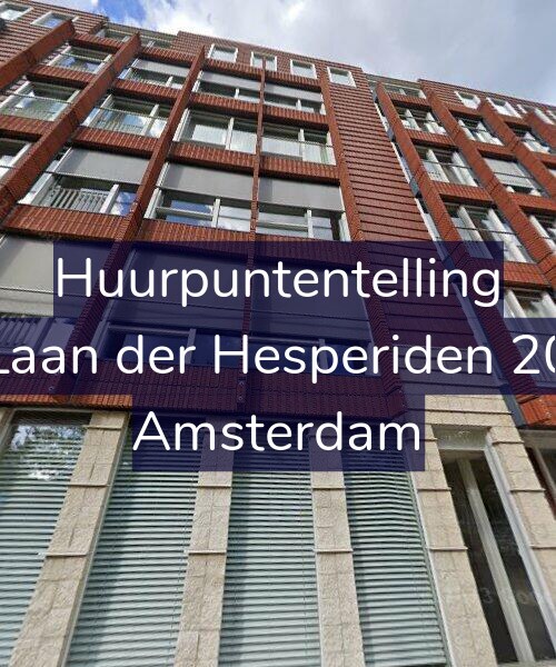 Foto gevel Huurpuntentelling voor Laan der Hesperiden 20, Amsterdam