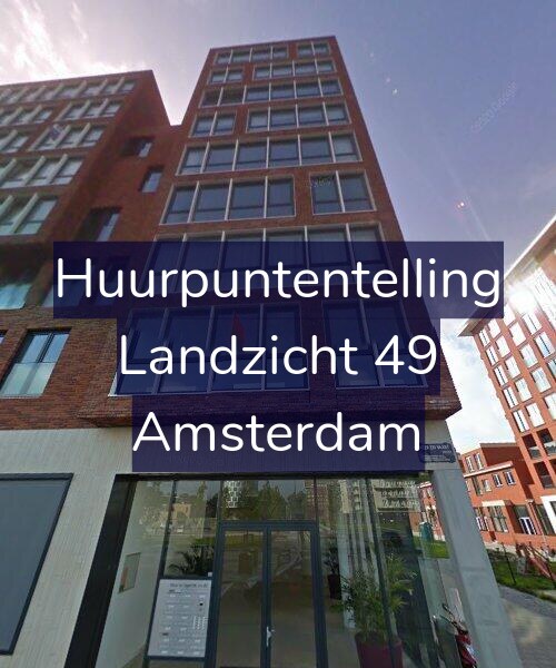 Foto gevel Huurpuntentelling voor Landzicht 7, Amsterdam