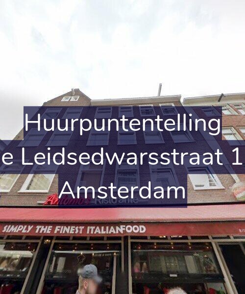 Foto gevel Huurpuntentelling voor Lange Leidsedwarsstraat 126-3, Amsterdam