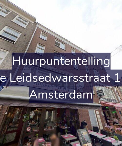 Foto gevel Huurpuntentelling voor Lange Leidsedwarsstraat 112-A, Amsterdam
