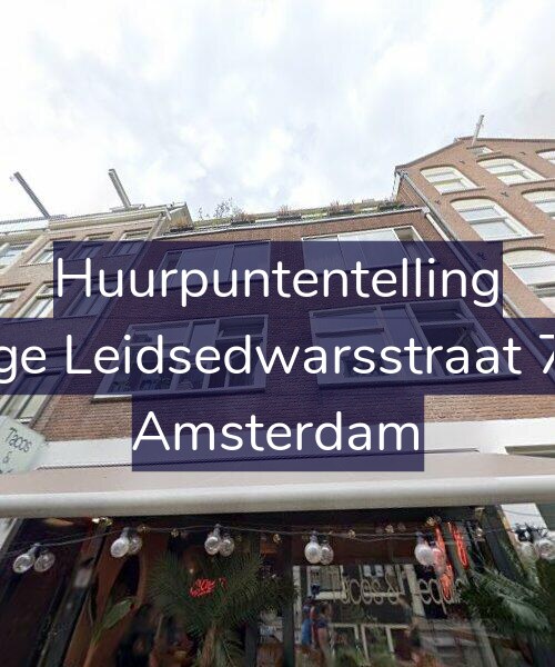 Foto gevel Huurpuntentelling voor Lange Leidsedwarsstraat 75-3, Amsterdam