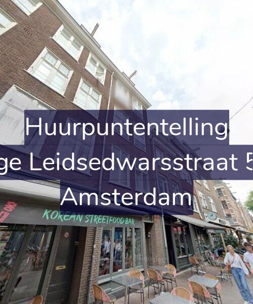 Foto gevel Huurpuntentelling voor Lange Leidsedwarsstraat 55-2, Amsterdam