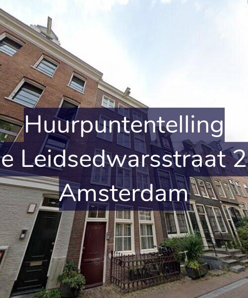 Foto gevel Huurpuntentelling voor Lange Leidsedwarsstraat 224-1, Amsterdam