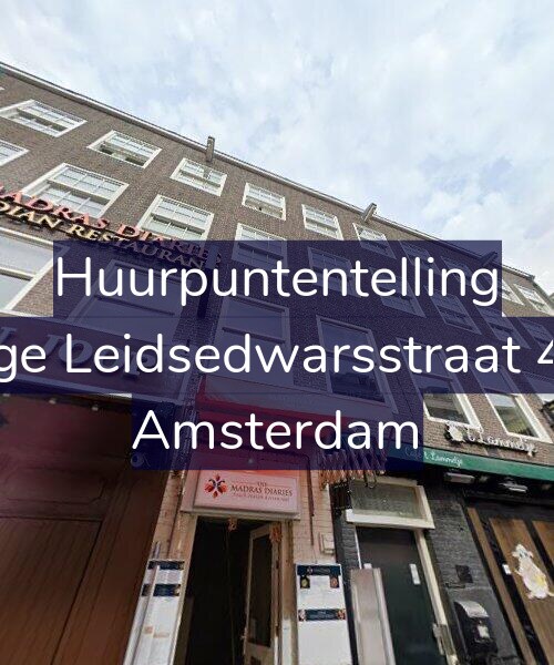 Foto gevel Huurpuntentelling voor Lange Leidsedwarsstraat 41-3, Amsterdam
