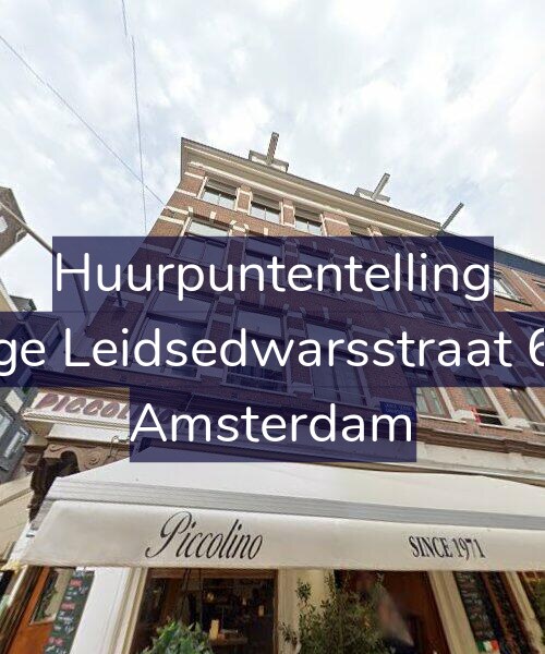 Foto gevel Huurpuntentelling voor Lange Leidsedwarsstraat 63-3, Amsterdam