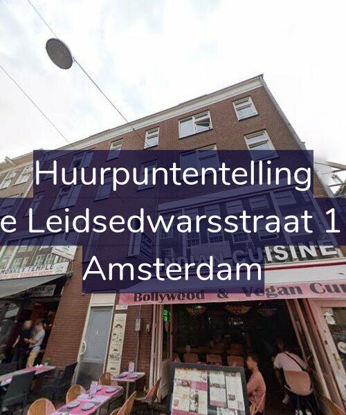 Foto gevel Huurpuntentelling voor Lange Leidsedwarsstraat 110-A, Amsterdam