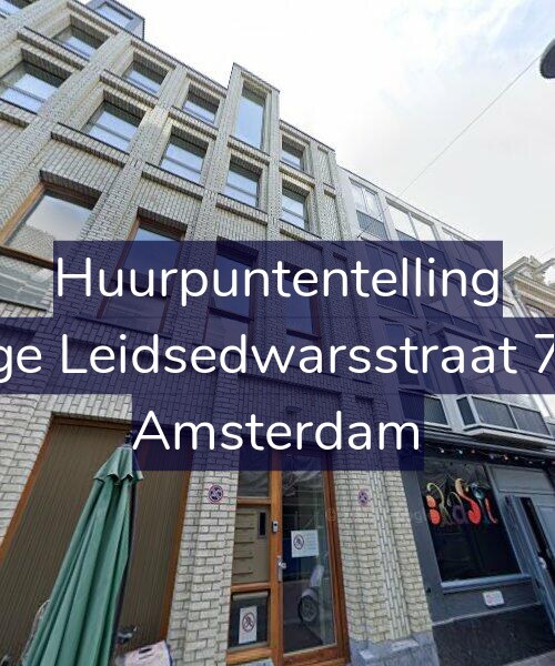 Foto gevel Huurpuntentelling voor Lange Leidsedwarsstraat 70-D, Amsterdam