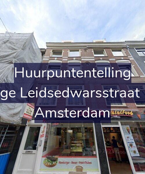 Foto gevel Huurpuntentelling voor Lange Leidsedwarsstraat 5-A, Amsterdam