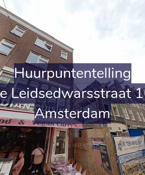 Foto gevel Huurpuntentelling voor Lange Leidsedwarsstraat 106-A, Amsterdam
