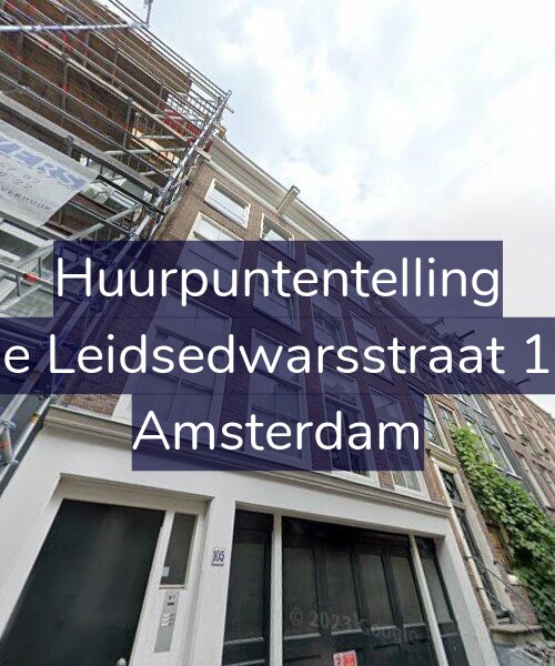 Foto gevel Huurpuntentelling voor Lange Leidsedwarsstraat 105-2, Amsterdam