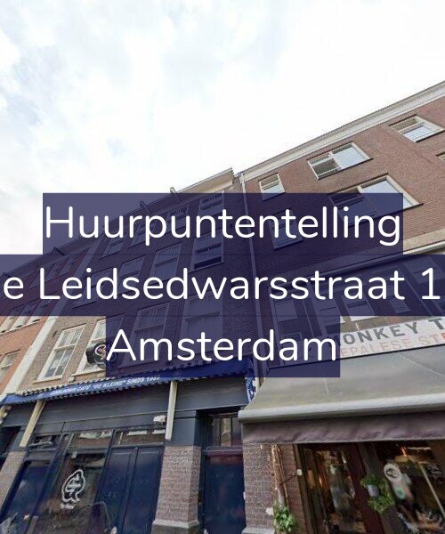 Foto gevel Huurpuntentelling voor Lange Leidsedwarsstraat 116-3, Amsterdam
