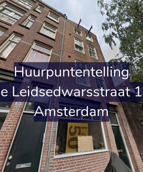 Foto gevel Huurpuntentelling voor Lange Leidsedwarsstraat 121-1, Amsterdam