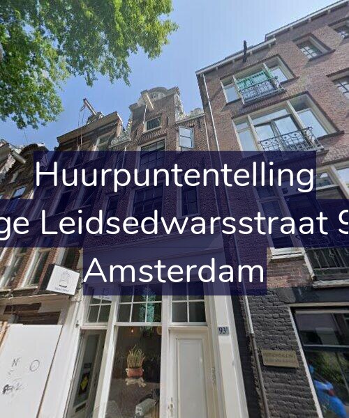 Foto gevel Huurpuntentelling voor Lange Leidsedwarsstraat 93-1, Amsterdam