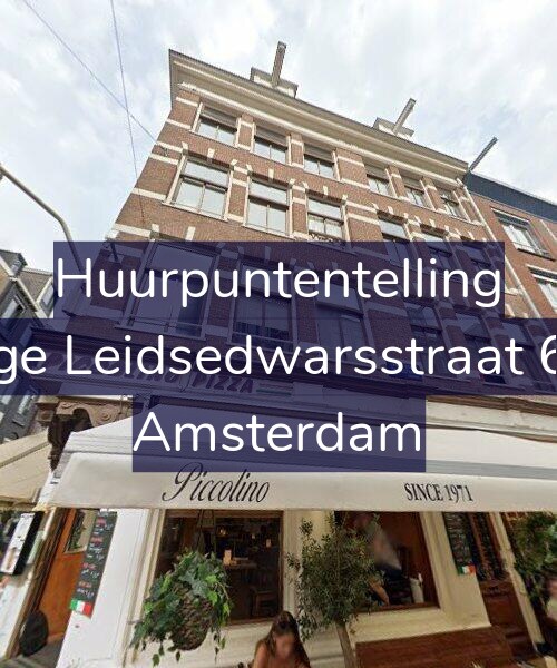 Foto gevel Huurpuntentelling voor Lange Leidsedwarsstraat 63-1, Amsterdam