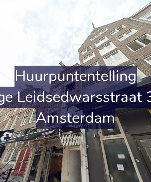 Foto gevel Huurpuntentelling voor Lange Leidsedwarsstraat 33-2, Amsterdam