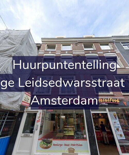 Foto gevel Huurpuntentelling voor Lange Leidsedwarsstraat 5-C, Amsterdam