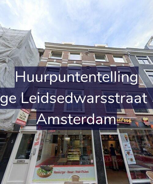 Foto gevel Huurpuntentelling voor Lange Leidsedwarsstraat 5-D, Amsterdam