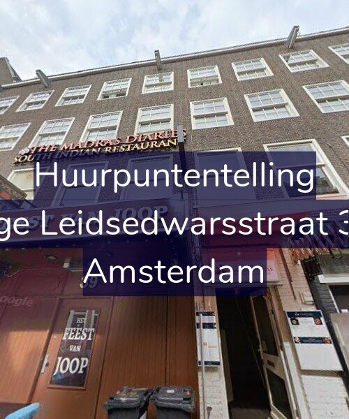 Foto gevel Huurpuntentelling voor Lange Leidsedwarsstraat 39-3, Amsterdam