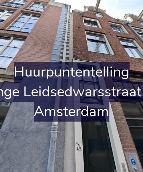 Foto gevel Huurpuntentelling voor Lange Leidsedwarsstraat 24, Amsterdam