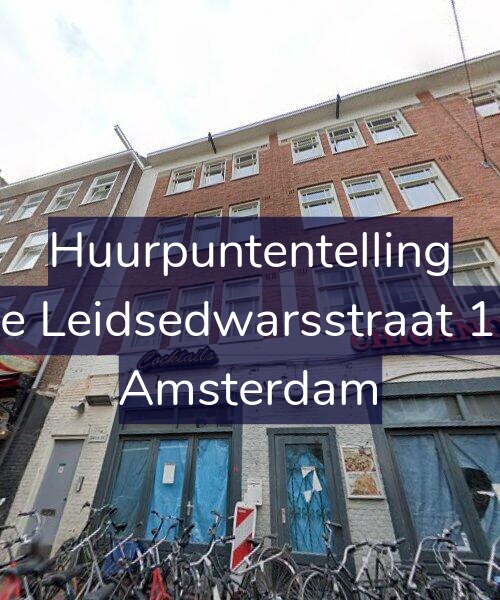 Foto gevel Huurpuntentelling voor Lange Leidsedwarsstraat 124-B, Amsterdam