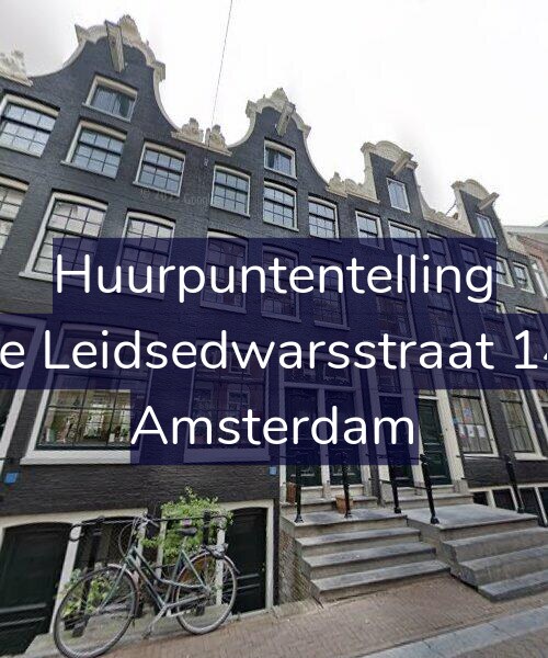 Foto gevel Huurpuntentelling voor Lange Leidsedwarsstraat 148-H, Amsterdam