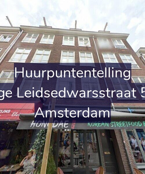 Foto gevel Huurpuntentelling voor Lange Leidsedwarsstraat 53-1, Amsterdam