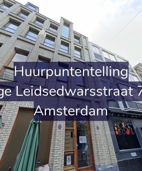 Foto gevel Huurpuntentelling voor Lange Leidsedwarsstraat 70-B, Amsterdam