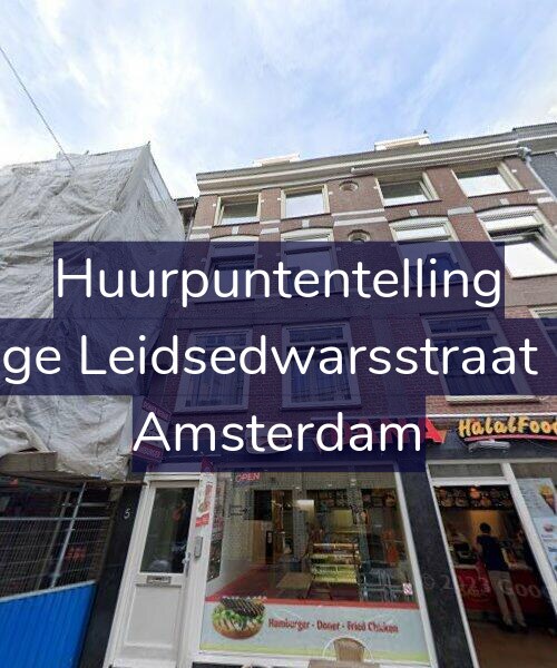 Foto gevel Huurpuntentelling voor Lange Leidsedwarsstraat 5-B, Amsterdam