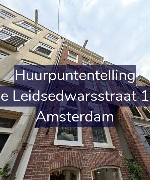 Foto gevel Huurpuntentelling voor Lange Leidsedwarsstraat 145-2, Amsterdam
