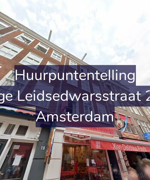 Foto gevel Huurpuntentelling voor Lange Leidsedwarsstraat 21-2, Amsterdam