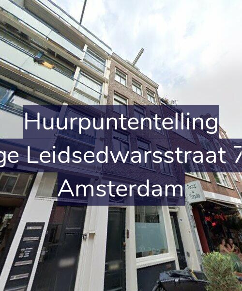 Foto gevel Huurpuntentelling voor Lange Leidsedwarsstraat 73-A, Amsterdam