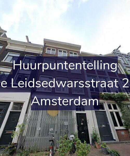 Foto gevel Huurpuntentelling voor Lange Leidsedwarsstraat 206-2, Amsterdam