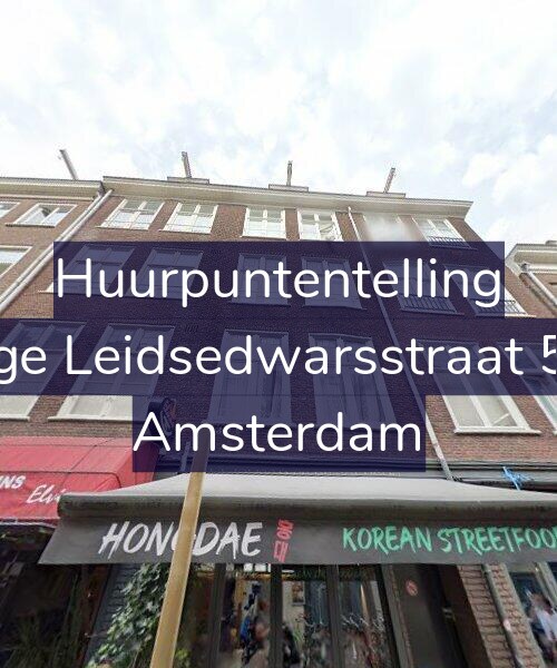 Foto gevel Huurpuntentelling voor Lange Leidsedwarsstraat 53-3, Amsterdam