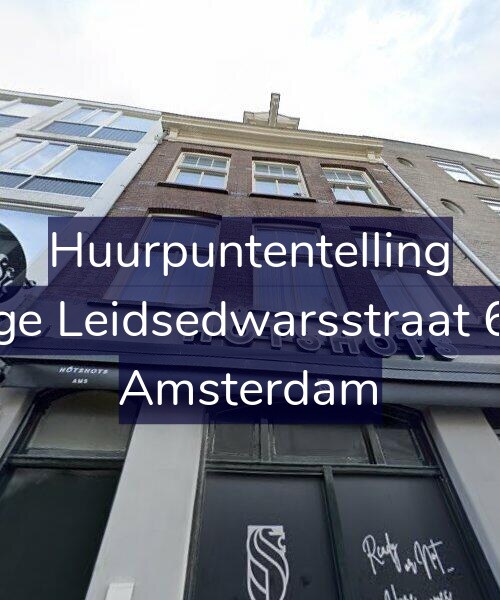 Foto gevel Huurpuntentelling voor Lange Leidsedwarsstraat 66-2, Amsterdam