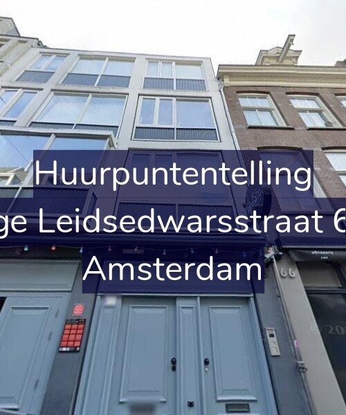 Foto gevel Huurpuntentelling voor Lange Leidsedwarsstraat 68-A, Amsterdam