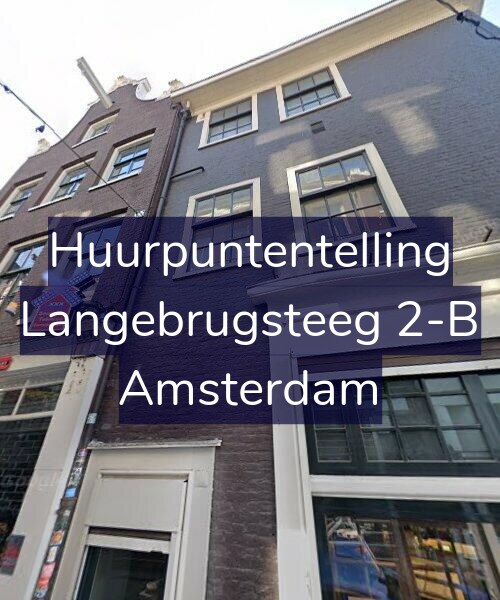 Foto gevel Huurpuntentelling voor Langebrugsteeg 2-B, Amsterdam