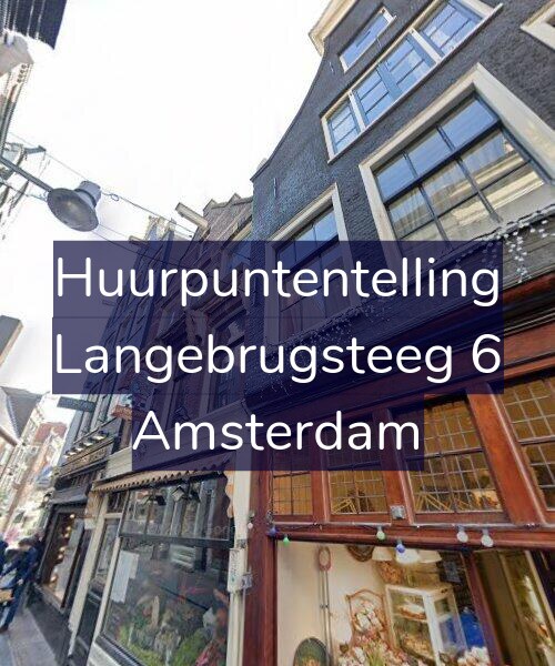 Foto gevel Huurpuntentelling voor Langebrugsteeg 6, Amsterdam